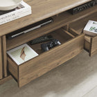 Modway Eudora 60" TV Stand - Walnut-Non-Marking Foot Pads
