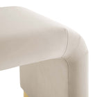Modway Koda Performance Velvet Waterfall Stool - Brass/Almond-9