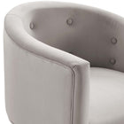 Modway Savour Tufted Performance Velvet Accent Chairs - Light Grey - 2 Pack-9