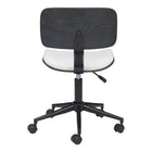 Zuo Duravel Office Chair - White/Black-3 year limited warranty