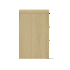 Manhattan Comfort - Grace commode double moderne 60" - chêne naturel et noir-Parfait pour le rangement de la chambre, les lampes ou les objets de décoration
