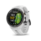 Garmin - Approach S70 - Lunette en céramique noire avec bracelet en silicone blanc-La fonction PlaysLike Distance améliorée prend en compte les tirs en montée, les tirs en descente et la trajectoire ainsi que le vent, la température et la pression atmosphérique avec un baromètre intégré - pour des jeux plus précis comme les distances