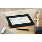 Wacom DTU-1031AX Interactive Pen Display-Flexible working position via a slim profile that allows the device to be used flat on the counter, at an angle with the integrated stand or attached to compatible third-party arms/stands