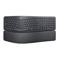 Logitech ERGO K860 Clavier Ergonomique Sans Fil - En Deux Parties-Tapez plus naturellement grâce au clavier séparé et incurvé et réduisez les douleurs musculaires de vos poignets et avant bras grâce au design du clavier