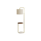 Monarch Specialties - Luminaire - 67 po H Lampadaire - Port Usb Inclus - Métal En Laiton - Abat-Jour Beige - Contemporain-Apportez un style décoratif et une fonction à votre espace avec ce lampadaire contemporain de 67 pouces de haut avec une hauteur de bras réglable en métal laiton élégant avec une base texturée en polyrésine beige, et surmonté d'un abat-jour moderne en tissu tambour en lin beige