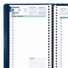 Blueline - 2026 Agenda quotidien avec reliure spirale - 8 po x 5 po - Bleu - Bilingue-Coins détachables