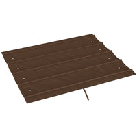 Outsunny UV30+ Protected 8' L x 9.4' W Retractable Pergola Canopy for 7' L x 10' W Pergola Frame - Coffee-Designed exclusively for the Outsunny 9.8' x 7.1' (3 x 2.15 m) pergola (SKU: 84C-175)