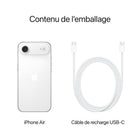 Apple - iPhone Air - 1 To - Blanc Cloud - Débloqué-CONÇU POUR APPLE INTELLIGENCE - Personnel, privé, puissant. Écrivez, exprimez-vous et faites-en plus sans effort