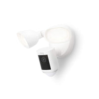Ring - Caméra Floodlight Wired Pro - Blanc-Ce pack contient deux Ring Floodlight Cam Wired Pro et une plaque de porte Ring
