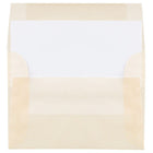 JAM Paper - Enveloppes d'invitation en vélin translucide A1 à 4 barres - 3,625 po x 5,125 po - Ocre printanier ivoire - paquet de 25 (1591612)-Quantité : 25 enveloppes par paquet