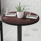 Flash Furniture 24" Round Table Top with Black or Mahogany Reversible Laminate Top-1.125" Thick Top