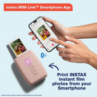 Fujifilm Instax Mini Link 3 Smartphone Printer - Sage Green-Compact, lightweight and easy to hold; beautifully textured design