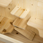 PawHut - 47,25 po H Cage pour hamster en bois de sapin-Matériau : Bois, plexiglas PS, fil galvanisé