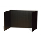 Pacon 3-Panel Privacy Boards - Black - 16"H x 48"W x 12"D - 4 Pack-Privacy Boards are made of sturdy corrugate, perfect for desk, table or computer area