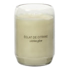 Gry Mattr - Bougie en verre - 10 oz - Éclat de citrine-Bougie en verre de 10 oz