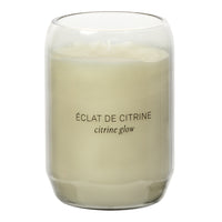 Gry Mattr - Bougie en verre - 10 oz - Éclat de citrine-Bougie en verre de 10 oz