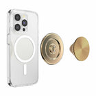 PopSockets PopGrip for MagSafe Round with Adapter Ring - Radial Gold-Functions as a convenient stand so you can watch videos on the fly