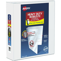 Avery® - Reliure de présentation robuste One-Touch à anneaux en D, 3 po, blanche-Fabrication robuste, idéale pour la consultation quotidienne  
