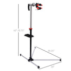 HOMCOM Adjustable Bike Repair Stand - 47" to 75" -No hassle of storing with detachable tool box