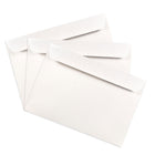 JAM Paper 6.5" x 9.5" Booklet Envelopes, White, 250 Pack (4241h)-Gummed closure