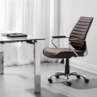 Zuo Enterprise Low Back Office Chair - Espresso-Chair Weight Capacity: Supports up to 285 lb