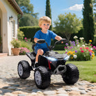 Qaba 24V 2-Seater Ride On Car for Kids with Suspension Wheels - Black-24V 7Ah battery and dual motors deliver up to 70 minutes of playtime 