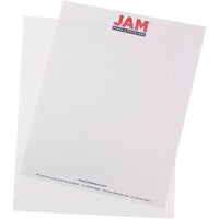 JAM Paper - Pochettes en plastique - 9 po x 12 po - transparentes - Paquet de 12-Les pochettes en plastique sont idéales pour contenir, protéger et organiser des documents importants, des bons de travail, des commandes, des factures et bien plus encore !