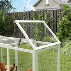 PawHut - Poulailler avec enclos extra large pour poules, en bois, avec plateau coulissant-Plateau amovible pour un nettoyage facile 