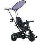 Qaba - Tricycle enfant 6 en 1 avec guidon amovible et canopée - bleu marine-Conception polyvalente 6-en-1 qui évolue avec votre enfant pour des années d'utilisation 