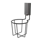 Gator Magnetics Single Magnetic Cup Holder - 25  lb Capacity - Black-This remarkable basket holds up to an astounding 25lbs. so it can provide endless storage options.  Beverages, Water Bottles, Paint Brushes, Cleaning Supplies, Spray Paint & Bug Sprays, Art & Craft Supplies, So much more!  Our patented heavy-duty magnetic Cup Holder and “Easy-off” system will carry a load up to 25 lbs. on thin steel surfaces. To use, just simply lift the lever, place, close, and load. Move it to new places over and over.