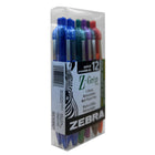 Zebra Z-Grip Ballpoint Pens Retractable – 1.0 mm – Assorted – 12 Pack-Smooth-flowing ink