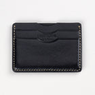 Decent Living Leather Card Holder Wallet - Black-Total four card slots for up to 8 cards