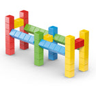Geomag Magicubes Full Color Try Me Recycled - Set of 64-Assuring safe play with puzzle building cubes: Geomag manufacturing complies with the most rigorous European and International safety standards. This set has 64 magnetic blocks with many different building ideas. Mix and match for educational discovery! Instruction booklet included in every box.