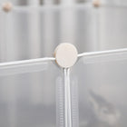 PawHut - Enclos pour animaux en plastique, petite cage pour lapin, chinchilla, cochon d’Inde-Couleur : Blanc 