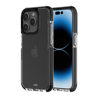 AXS PROShield Plus Drop-tested Clear Case for Apple iPhone 15 Pro - Black-Sleek reinforced corners maximize shock absorption by creating an air cushion between your phone and any surface