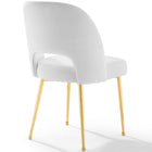 Modway Rouse Dining Room Side Chair - White-Chair Weight Capacity: 331 lbs