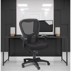 Tempur-Pedic - Fauteuil en maille à dossier élevé, noir-Accoudoirs coussinés réglables en hauteur et en largeur