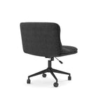 Brassex Pearson Office Chair - Black-Solid wood frame