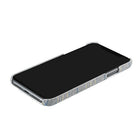 Gry Mattr - Étui en tissu GMF7MB pour iPhone 11/XR - Moutarde et Plaid bleu-Accès complet aux ports et boutons