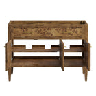 Modway Elysian 48" Wood Bathroom Vanity Cabinet - Brown-Burl and Mango Wood Veneer