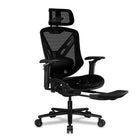 COUGAR Speeder Mesh Reclining & Tilting Chair with Retractable Footrest - Black-Backrest Height Adjustment: 7cm height adjustment range for personalized support