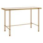 Hudson&Canal Inez 48" Desk - Brass-A modern contemporary design for your entryway, living room, den, and more
