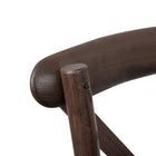 Flash Furniture - Chaise empilable en bois d'acajou à dossier en croix de la série HERCULES-Patins glisseurs protecteurs en plastique