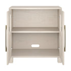 Hudson&Canal Holbrook 28"W Accent Cabinet - Alder White-Clean with a soft, dry cloth and no harsh chemicals or abrasive cleaning materials