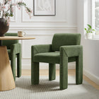 Modway Daven Fabric Upholstered Dining Chair - Foliage-High-Density Foam Cushion