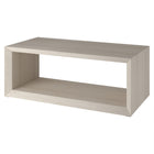 Hudson&Canal Osmond 48"W Rectangular Coffee Table - Alder White-Tabletop features a weight capacity of 50 lbs