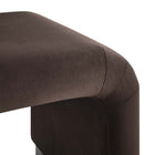 Modway Koda Performance Velvet Waterfall Stool - Black/Chocolate Brown-9