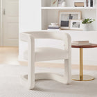 Modway - Winslow Performance Velvet Chaise d’accent en tonneau - Alabaste-Tissu de velours Performance