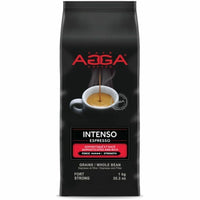 Agga Intenso Coffee Beans - Dark - 1kg-Dark - Whole Bean - Intenso - Kosher - 1 Each