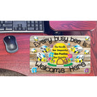 Ashley Productions Smart Poly Computer Mouse Pad - Every Busy Bee is Welcome Here - 6 Pack-Use in the classroom, home or office